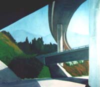 painting of LA freeway